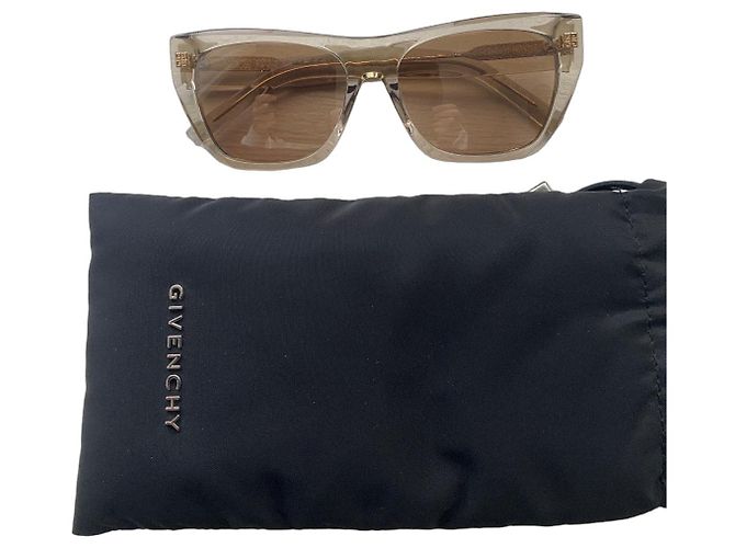 Givenchy Brown Transparent Frame Sunglasses