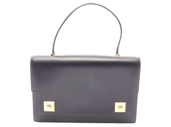 Hermès Borsa Hermes Piano in pelle nera Nero
