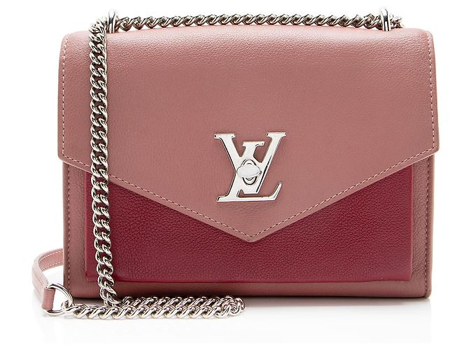 Bolsa de ombro Louis Vuitton em couro de vitelo Mylockme BB Rosa