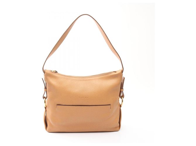Bolsa de ombro em couro bege Loewe