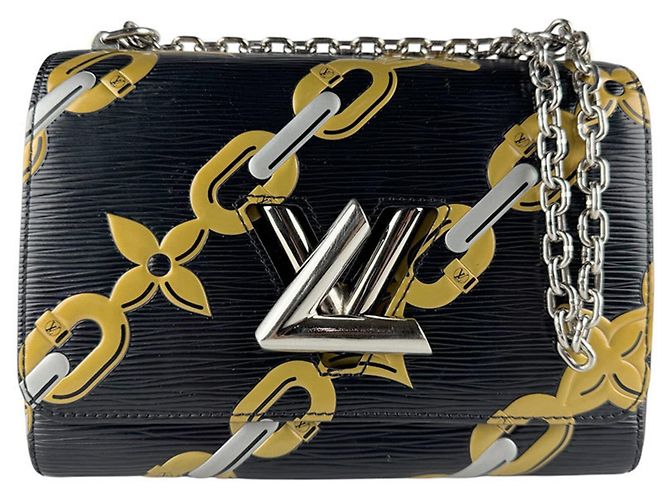 Louis Vuitton Epi Leder Schultertasche Schwarz