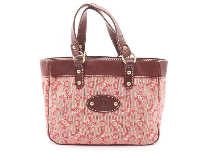 Céline Borsa Celine C Macadam Marrone Rosso 