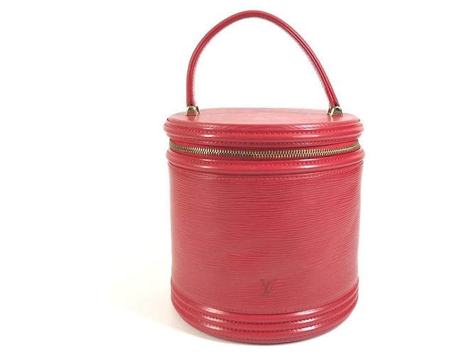 Borsa Vanity Louis Vuitton Epi Cannes Rosso