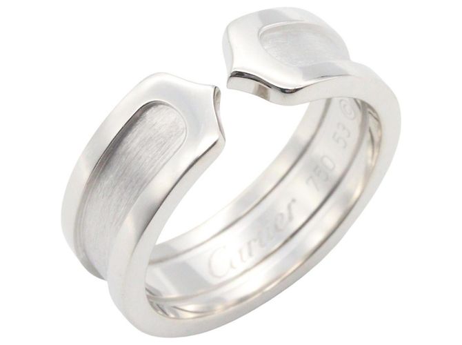 Anillo Cartier C2 Small Band en oro blanco de 18K