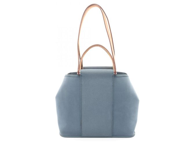 Hermès Sac cabas 2-way Hermes Cabas PM Blue Tone Pet Marron Vert