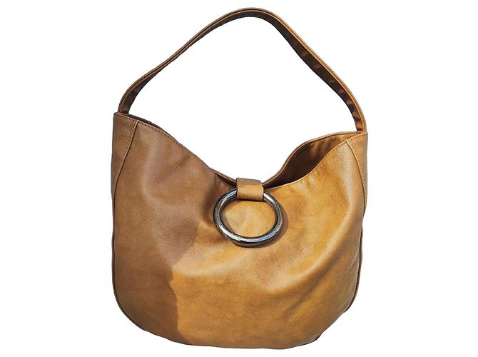 Séquoia Borsa a mano in pelle marrone