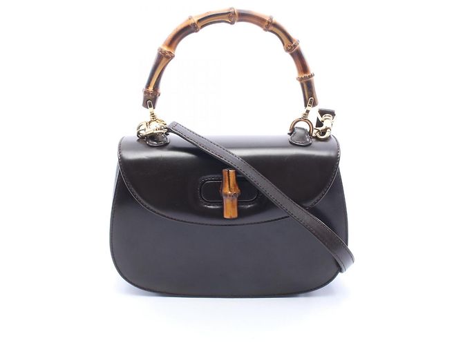 Borsa 2-Way Gucci Bamboo Nero