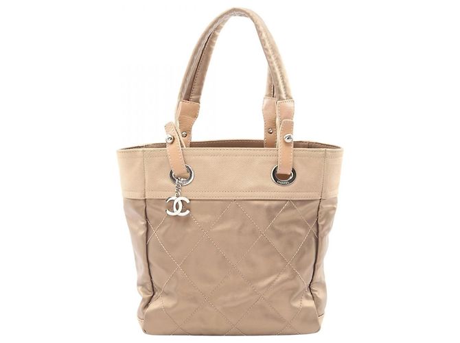 Bolsa Tote Chanel Paris Biarritz PM Dourado