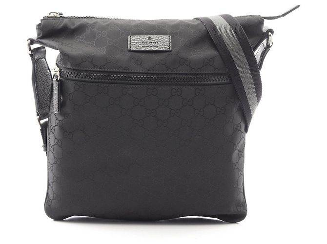 Borsa a Spalla Gucci GG Pattern Nero