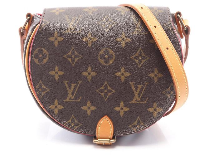 Bolsa de Ombro Louis Vuitton Tambourin Monogram Marrom Monograma