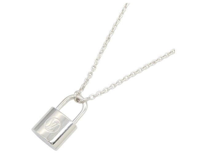 Colar com pingente Lockit Louis Vuitton Prata