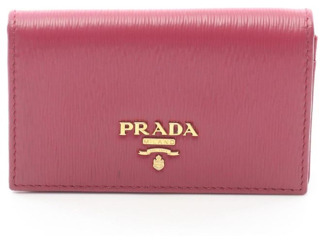 Prada Pink Leather Card Case