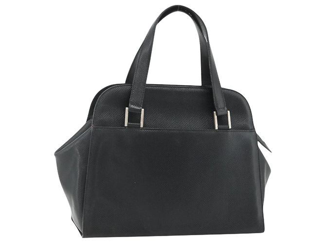 Borsa BOTTEGA VENETA in pelle nera argento Auth ka4346 Nero