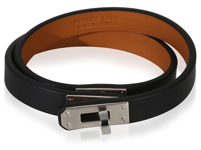Pulseira Hermès Mini Kelly Double Tour