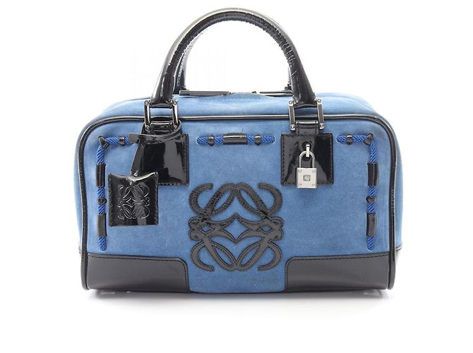 Borsa Loewe Amazona 28 Nero Blu