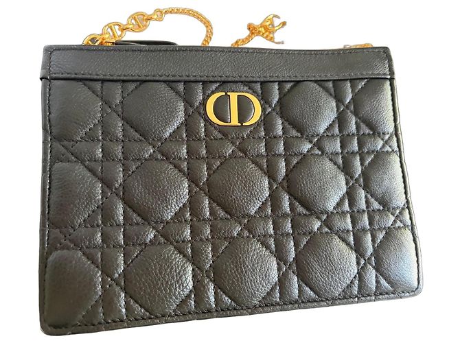 Dior Cartera Lady Dior Cuero Cannage Negro
