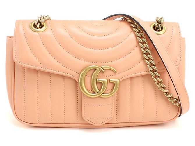 Bolsa de Ombro Gucci Medium GG Marmont Rosa