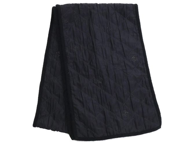 Bufanda de lana negra Chanel Negro 