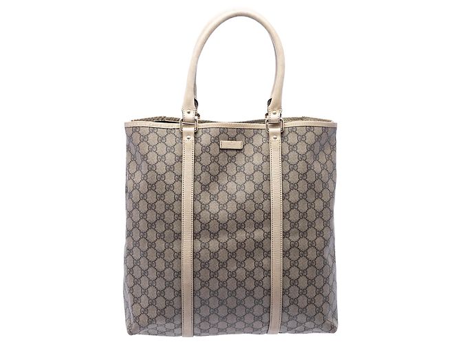 Tote verticale Gucci Beige GG Supreme Joy