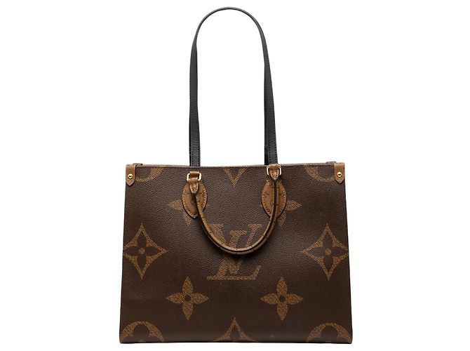 Louis Vuitton Marrom Monogram Reverse Giant OnTheGo MM