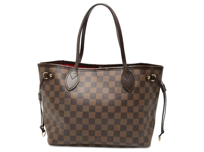 Louis Vuitton Marrone Damier Ebene Neverfull PM