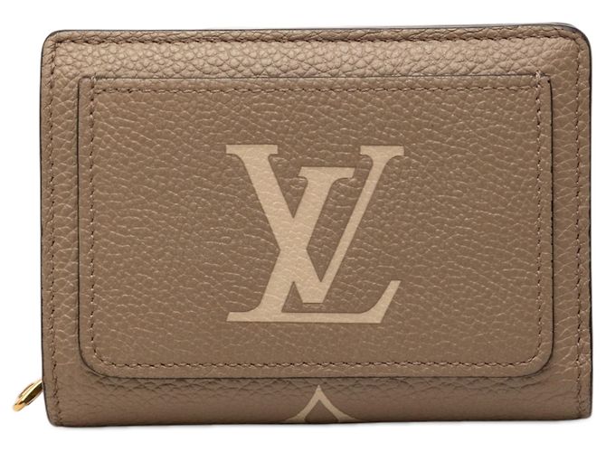 Louis Vuitton Beige Bicolor Monogram Empreinte Giant Clea Wallet