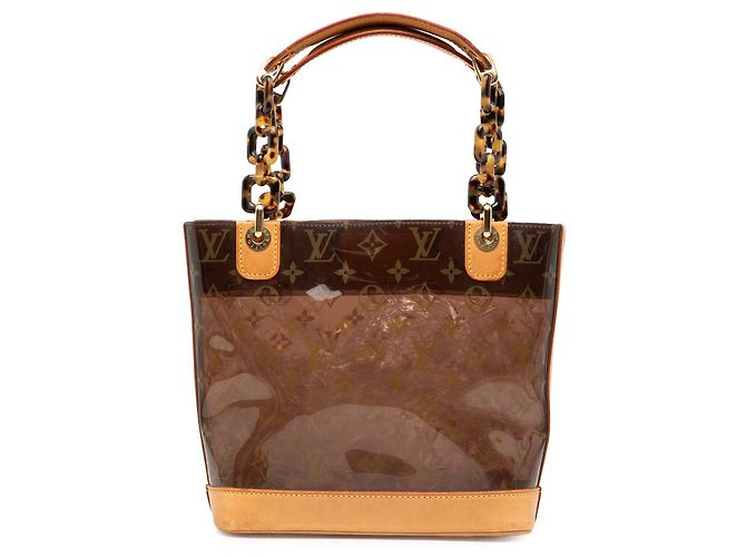 Louis Vuitton Bolsa Cabas Monogram Marrom Ambre PM