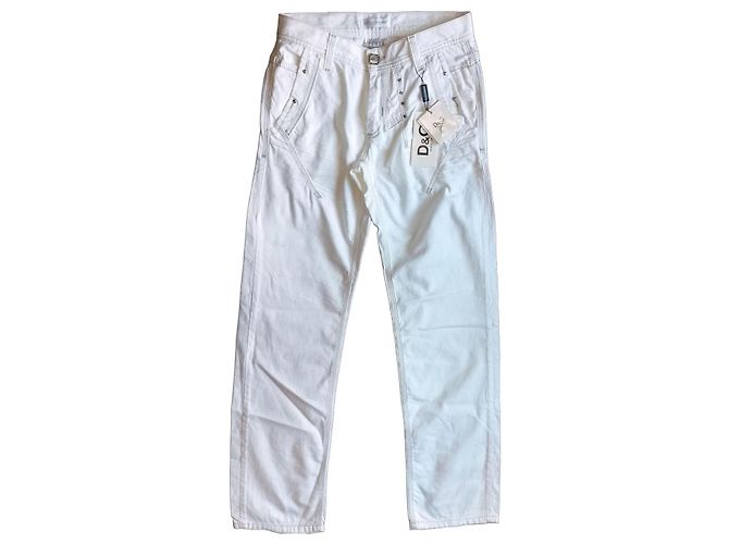 Jeans blancos Dolce & Gabbana Power pierna recta
