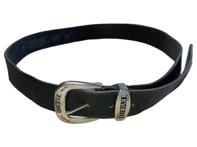 Diesel Calapiell Ledergürtel Schwarz