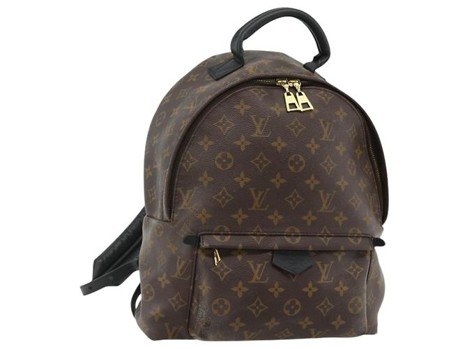 LOUIS VUITTON Monogram Palm Springs MM Backpack M44874 LV Auth BA12578