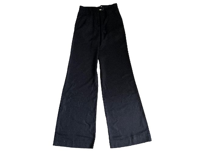Sandro schwarze Hose mit Gürtel