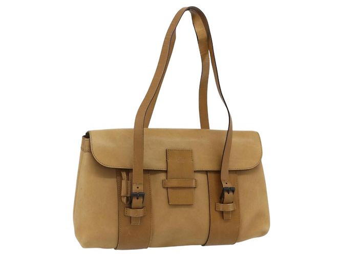 GUCCI Handtasche Leder Beige 101287 Auth 177601