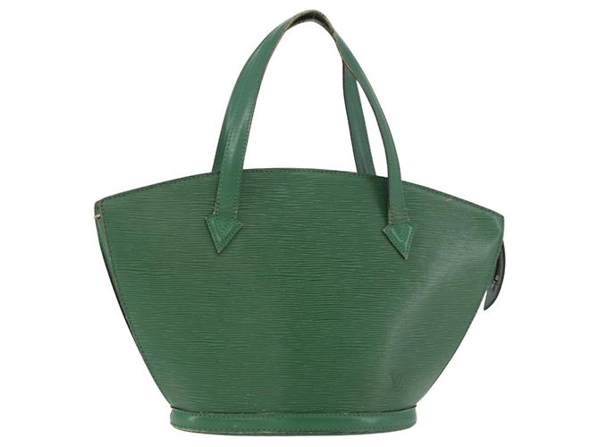 LOUIS VUITTON Sac Epi Saint Jacques Vert M52274 LV Auth ti3917