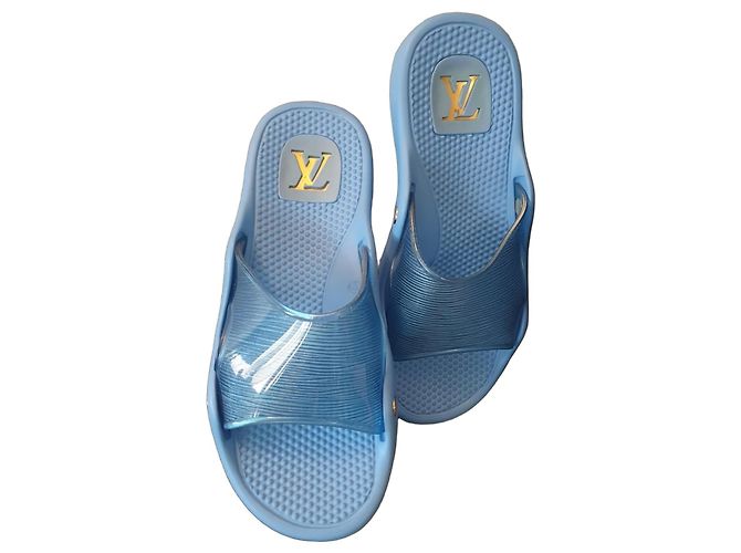 Louis Vuitton Ciabatte in gomma Blu