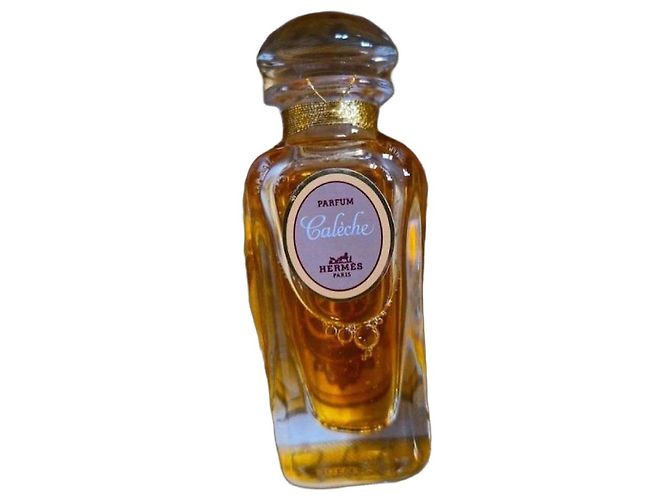 Conjunto Hermès Calèche Parfum com almofada de seda Branco Multicor Dourado