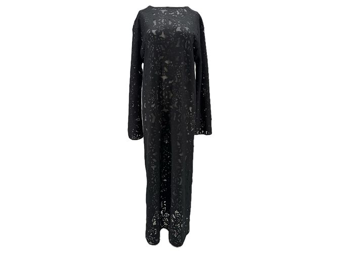 Autre Marque LINAGASANOVA Schwarzes langes Kleid