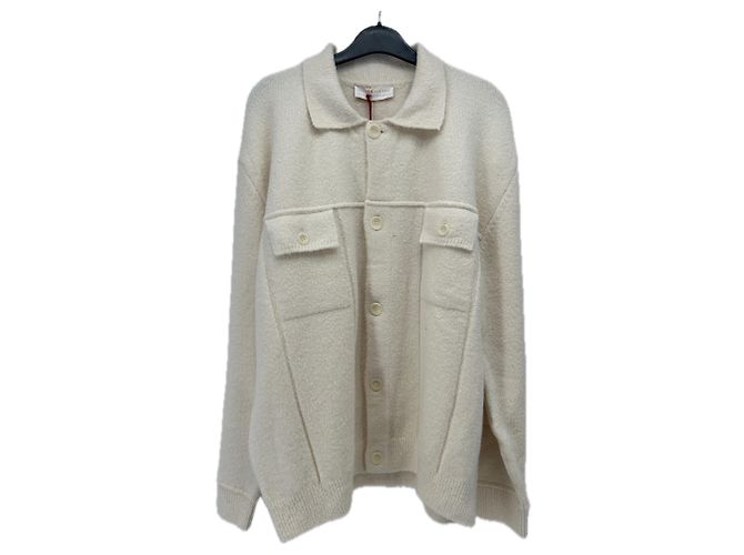 Autre Marque Weißer Baumwollcardigan