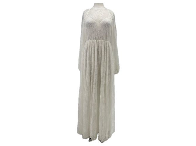 Ba&Sh Weißes Spitzenkleid