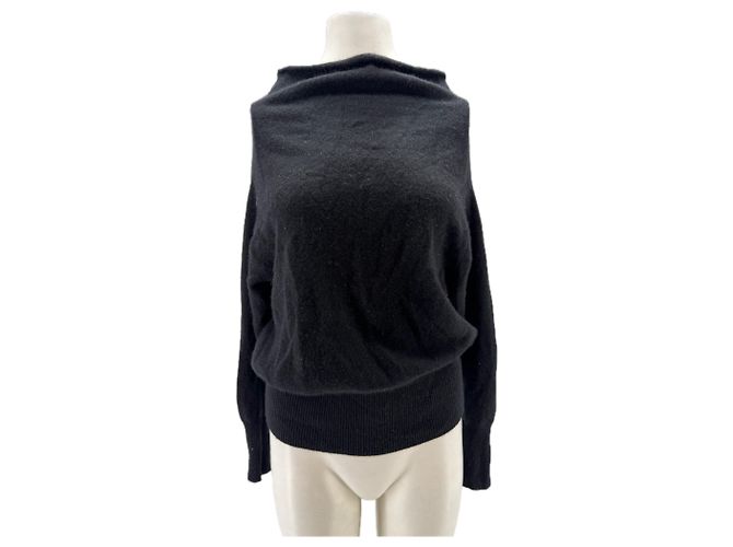 Autre Marque BROCHU WALKER Schwarzer Kaschmirpullover S 