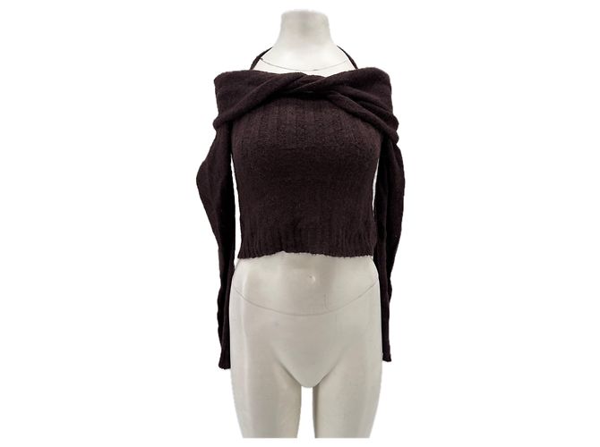 Jonathan Simkhai Off-Shoulder-Pullover Schwarz 