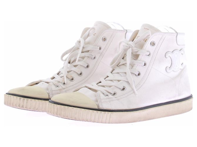 Baskets en toile blanches Céline 39
