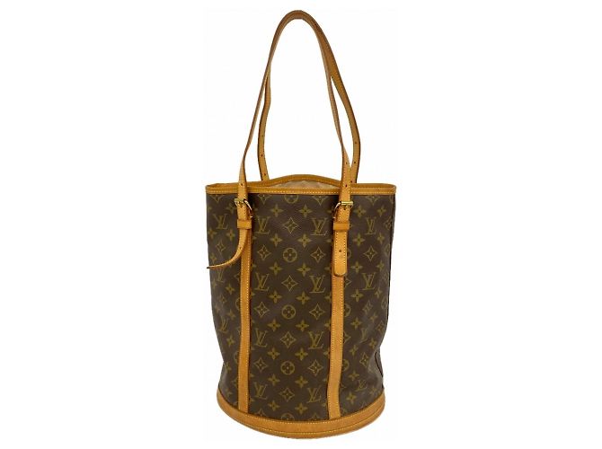 Borsa Tote Louis Vuitton Monogram Bucket GM Marrone