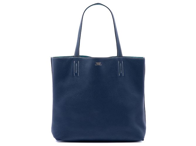 Hermès Blue Clemence Double Sens 36 Bleu