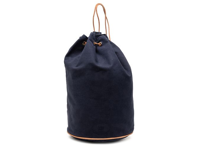 Hermès Blue Toile Polochon Mimile Navy blue