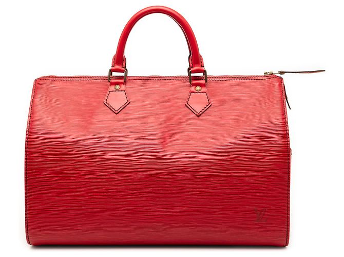 Louis Vuitton Red Epi Speedy 35 Rouge