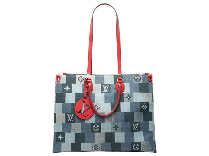 Louis Vuitton Blue Monogram Denim Onthego GM