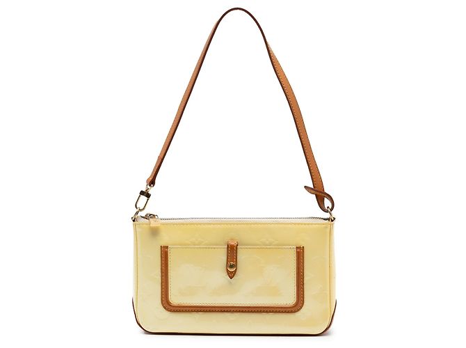 Louis Vuitton Mallory Square en Vernis Monogram Amarillo