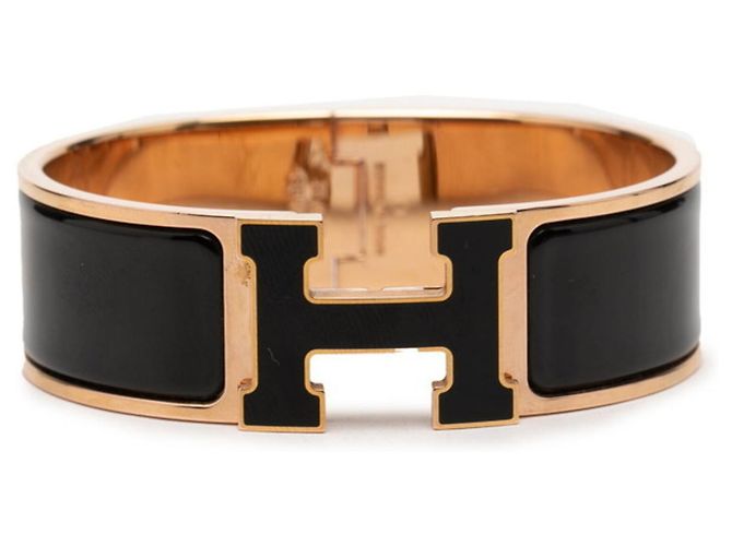 Hermès Bracelet Hermes Clic Clac H PM Noir Doré 