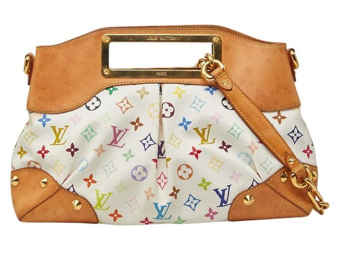 Louis Vuitton Monogram Multicolor Judy MM Handtasche Weiß Mehrfarben