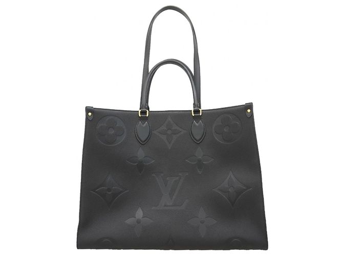 Borsa Tote Louis Vuitton Monogram Empreinte OnTheGo GM Nero